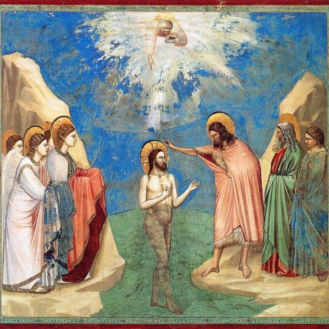 Il battesimo di Gesù - Giotto