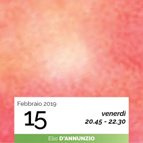 Elio D'Annunzio ritmo fonte benessere data 15-2-2019