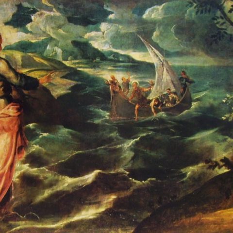 Cristo sul mare di Galilea - Tintoretto