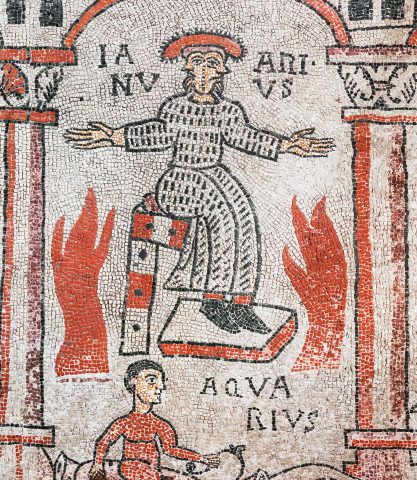 Mosaico dei Mesi San Colombano - Bobbio