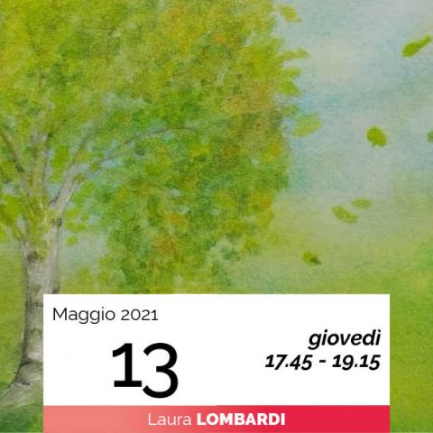 Laura Lombardi pittura sette alberi e sette pianeti 13-5-2021