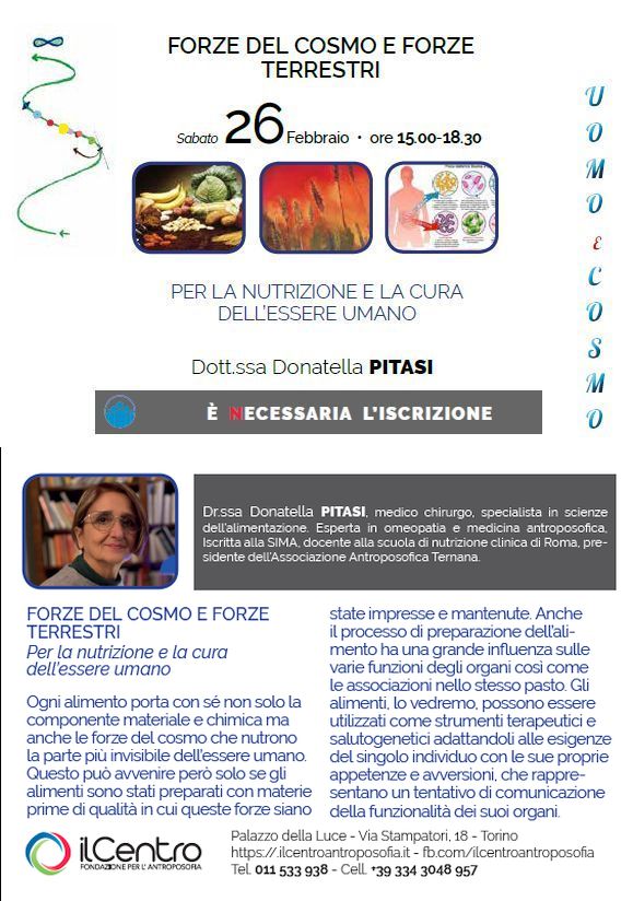 Donatella Pitasi - FORZE DEL COSMO E FORZE TERRESTRI - locandina