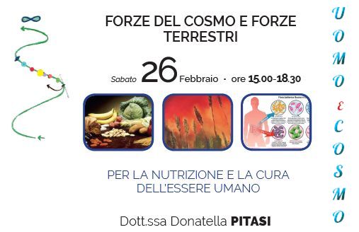 Donatella Pitasi - FORZE DEL COSMO E FORZE TERRESTRI - 26-2-2022