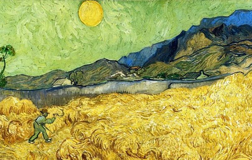 Campo di grano con mietitore e Sole (Vincent van Gogh)
