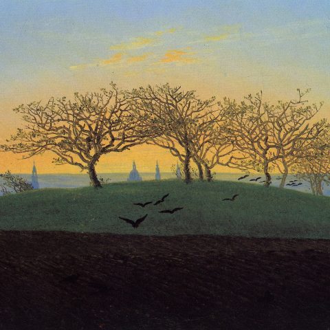 Caspar David Friedrich: Collina e campo arato presso Dresda - 1824, Kunsthalle, Amburgo