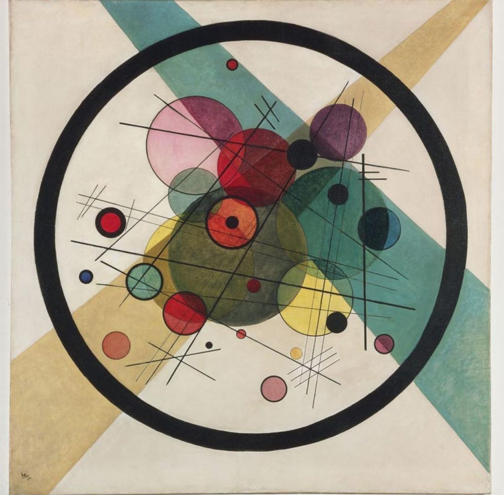 Vasily Kandinsky Cerchi in un cerchio (1923, Philadelphia Museum of Art Collezione Louise e Walter Arensberg 1950)