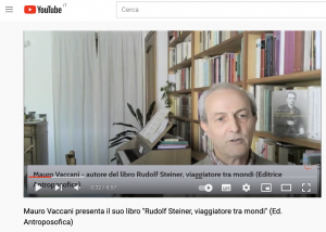 Mauro Vaccani presenta il suo libro "Rudolf Steiner, viaggiatore tra mondi" (Ed. Antroposofica)