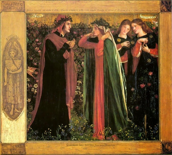Il saluto di Beatrice in cielo (Dante Gabriel Rossetti 1859)