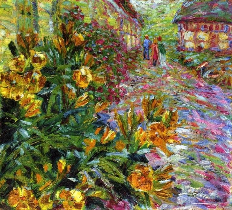 Emil Nolde - Arbusto a fioritura gialla - (1906)