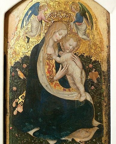 Pisanello, Madonna della quaglia (1420 ca.)