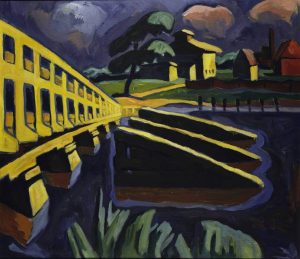 Karl Schmidt-Rottluff: Brücke mit Eisbrechern, 1934, Brücke-Museum Berlin