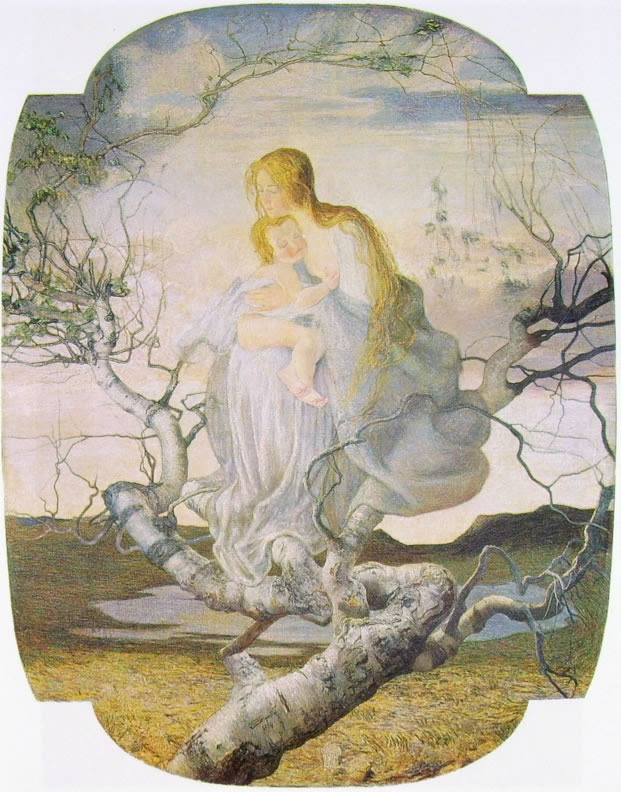 Giovanni Segantini, L'angelo della vita, olio su tela, 1894