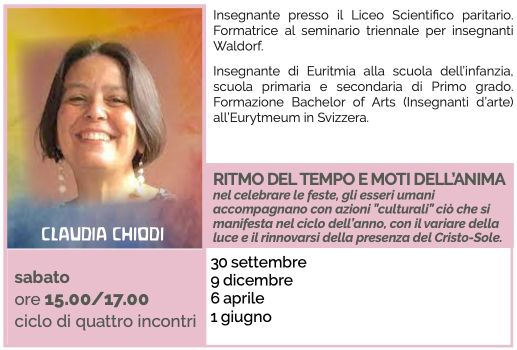 Claudia Chiodi - Ritmo del Tempo e moti dell'Anima