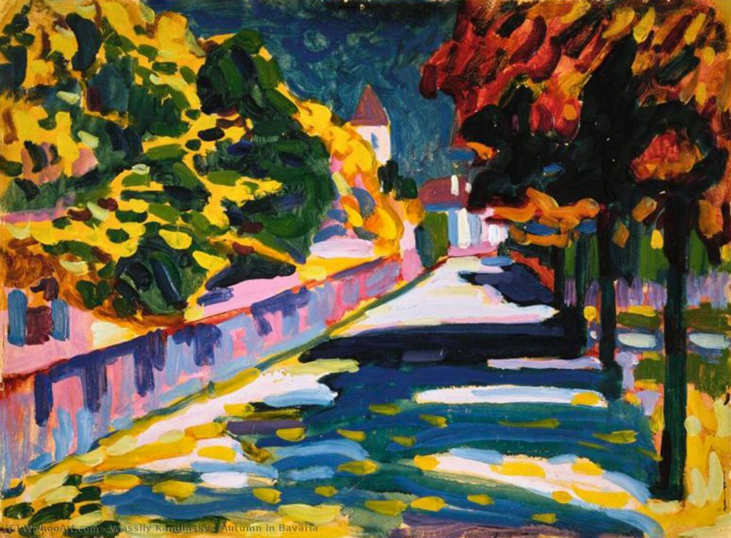 Vasilij Kandinskij, Autunno in Baviera, olio, 1908