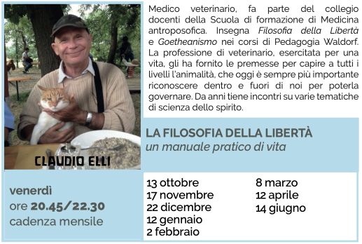 LA FILOSOFIA DELLA LIBERTÀ un manuale pratico di vita con Claudio Elli - stagione 2023-24