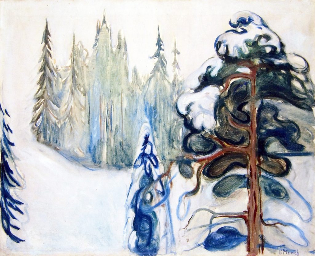 Edvard Munch, Paesaggio invernale, 1906