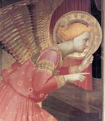 Annunciazione di Cortona Dipinto di Beato Angelico - dettaglio