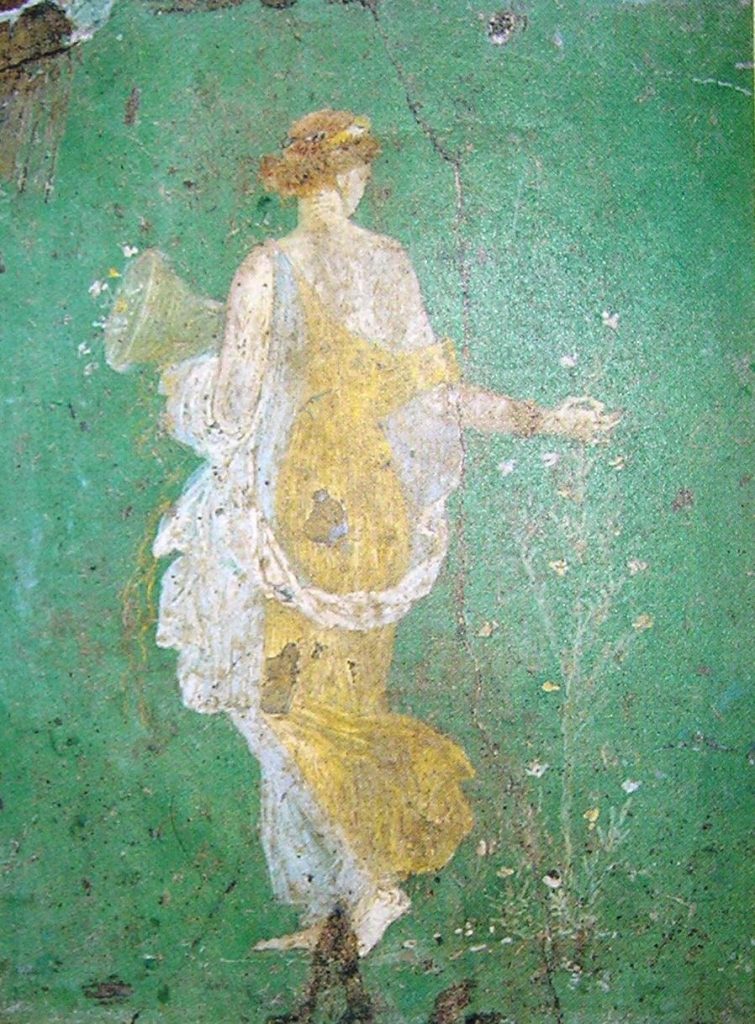 Flora, affresco romano di Stabia, 1° secolo d.C.