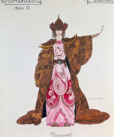 La Turandot, Umberto Brunelleschi, il costume, 1926