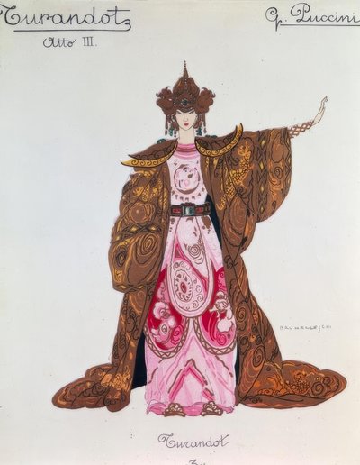 La Turandot, Umberto Brunelleschi, il costume, 1926