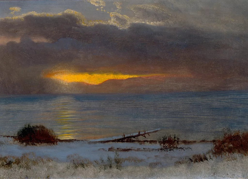 Albert Bierstadt, Alba sul lago Tahoe, 1872