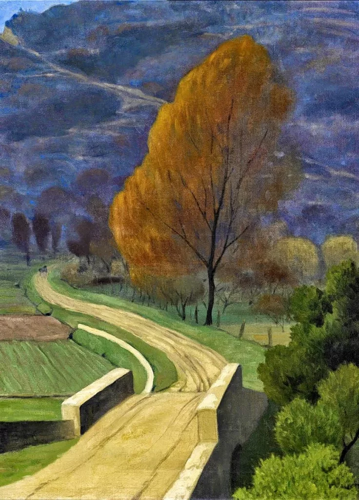 Félix Vallotton, Ponte sul Béal, olio su tela 1922