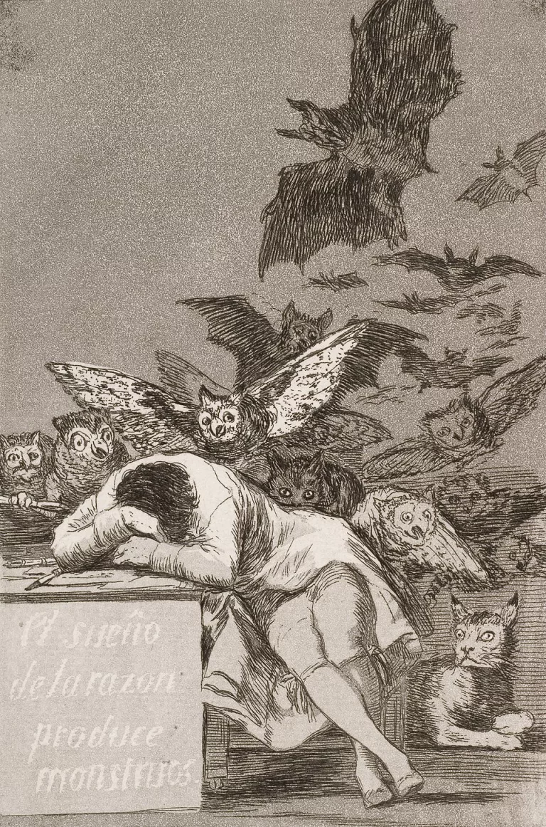 Francisco Goya, Il sonno della ragione genera mostri, 1797