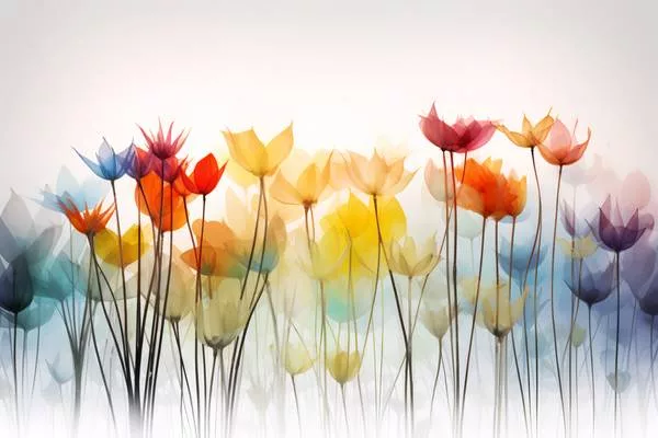 Miro May, Campo di fiori colorati, 2023