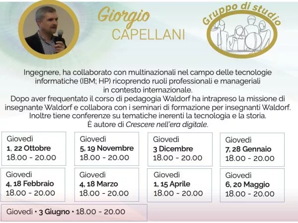 Cartolina Giorgio Capellani Conoscere 2026-27